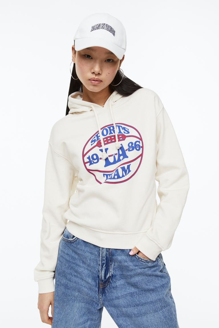Hoodie with Motif | H&M (US + CA)