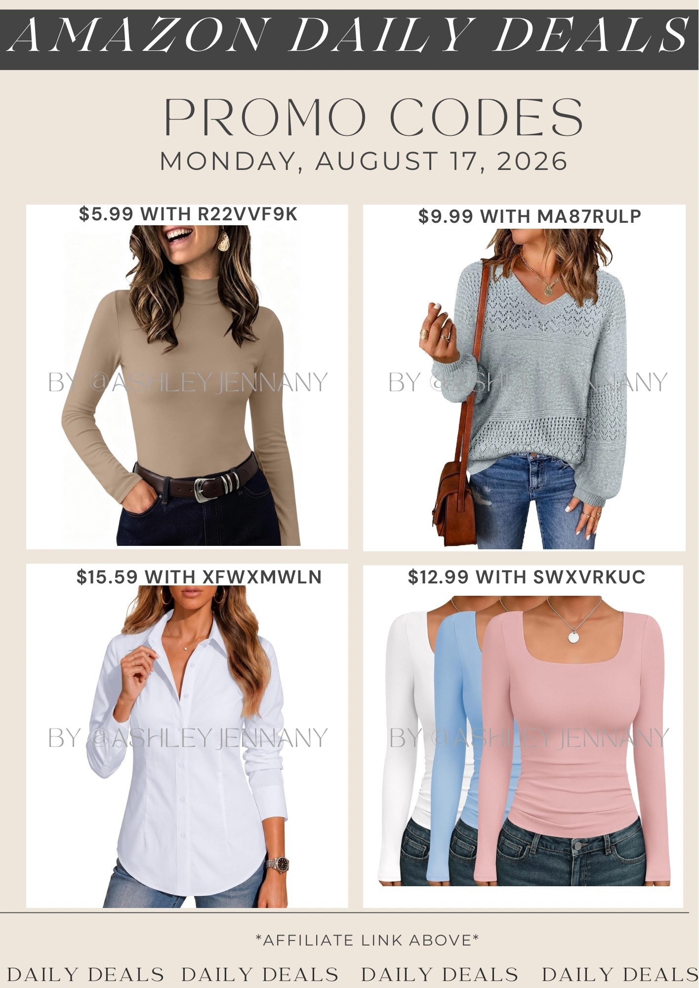 Amazon deals

#LTKSaleAlert #LTKMidsize #LTKSeasonal