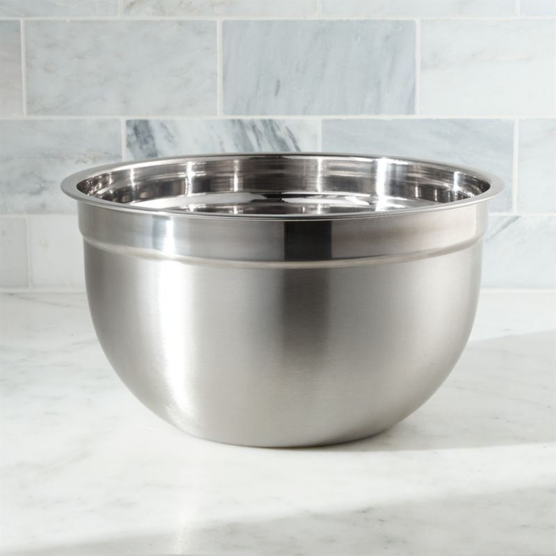 Stainless Steel 5-Quart Bowl + Reviews | Crate & Barrel | Crate & Barrel