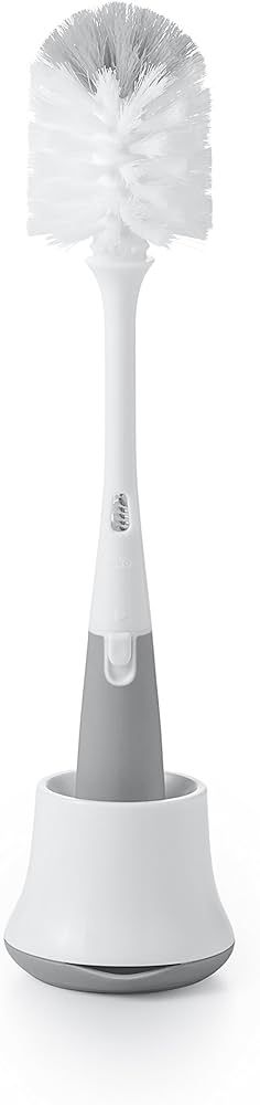 OXO Tot Bottle Brush with Nipple Cleaner and Stand - Gray | Amazon (US)