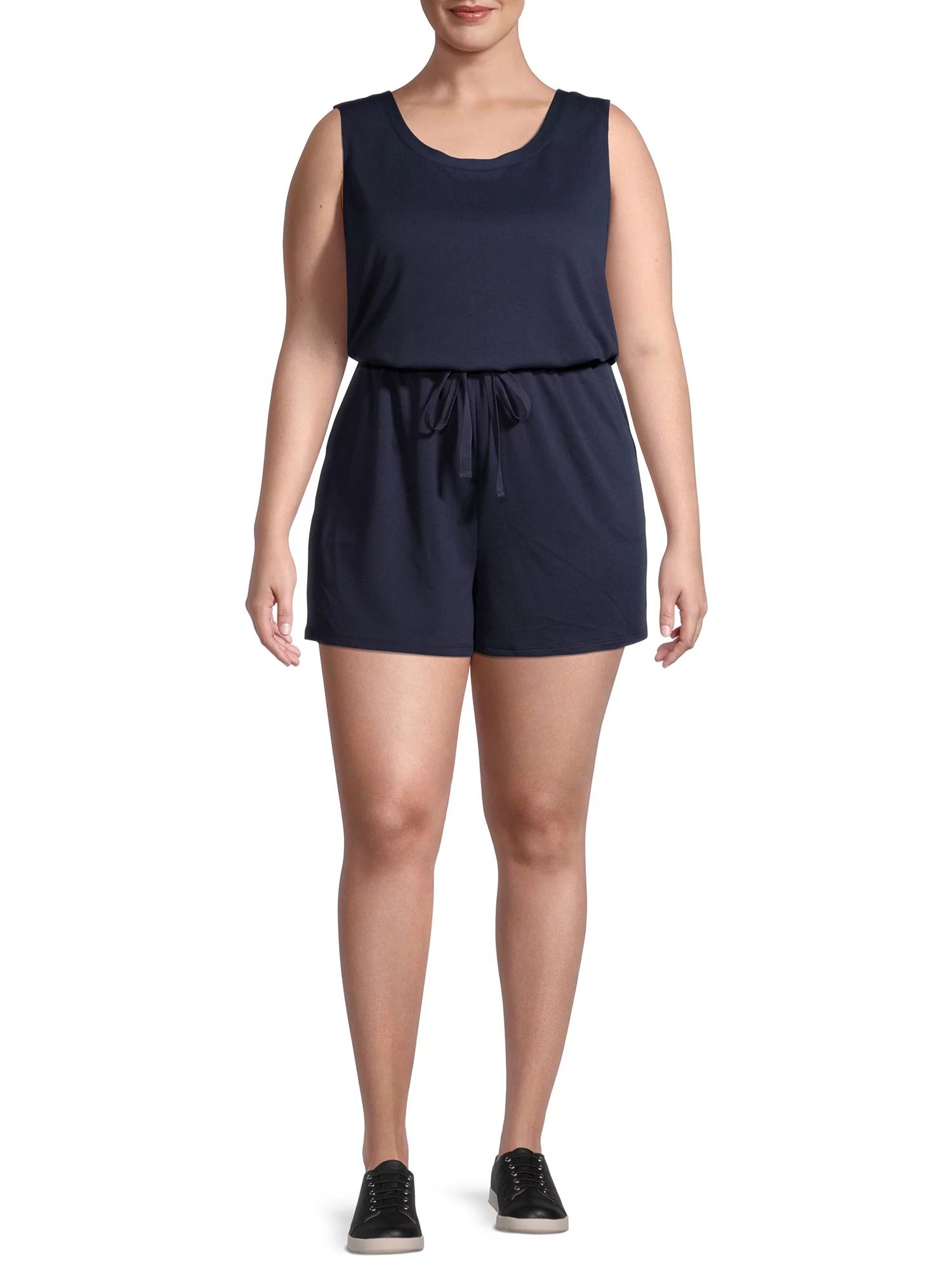 Como Blu Women's Plus Size Athleisure Romper | Walmart (US)