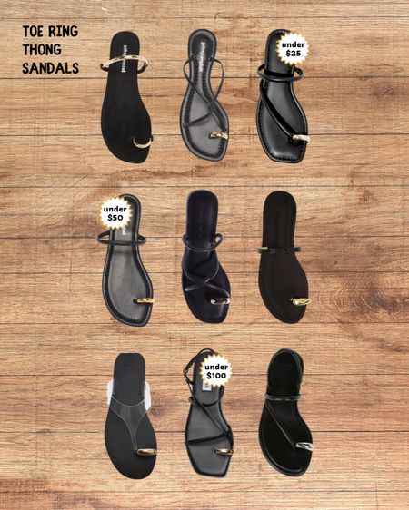 Black toe ring /loop thong sandals in all prices starting at $24.99 🖤

#LTKshoecrush #LTKSeasonal #LTKFestival