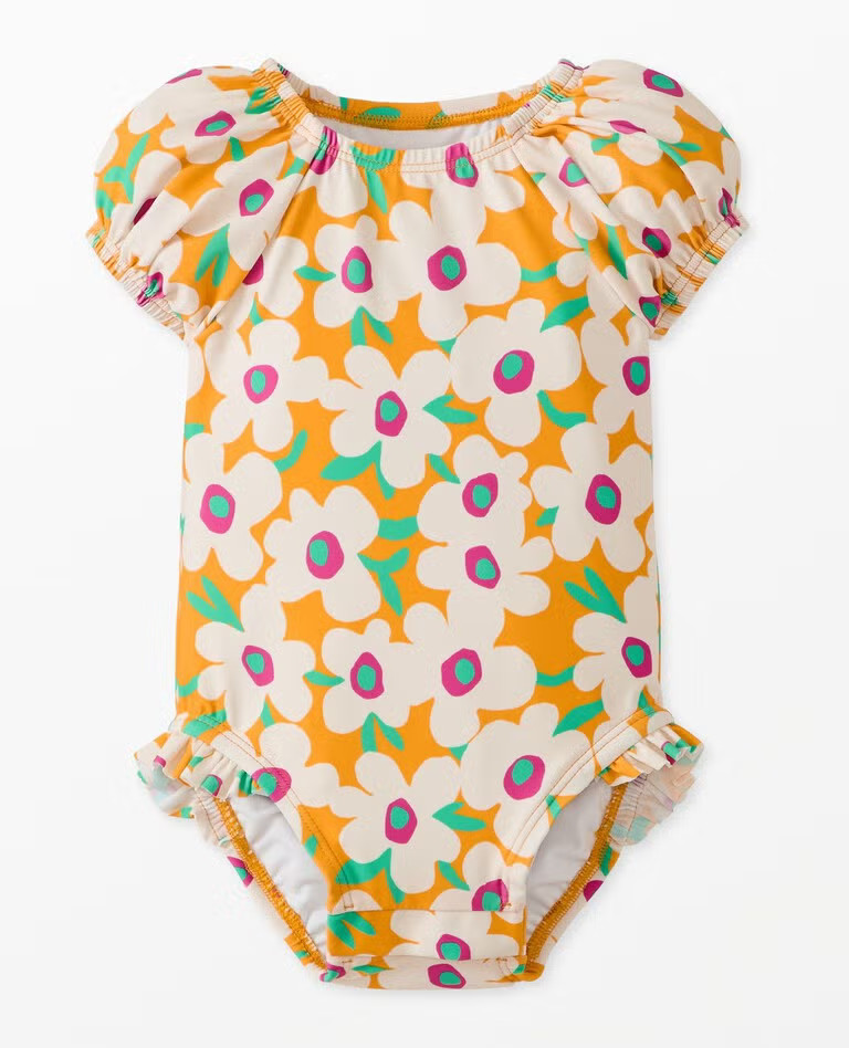 Baby One-Piece Puff Sleeve Swimsuit | Hanna Andersson