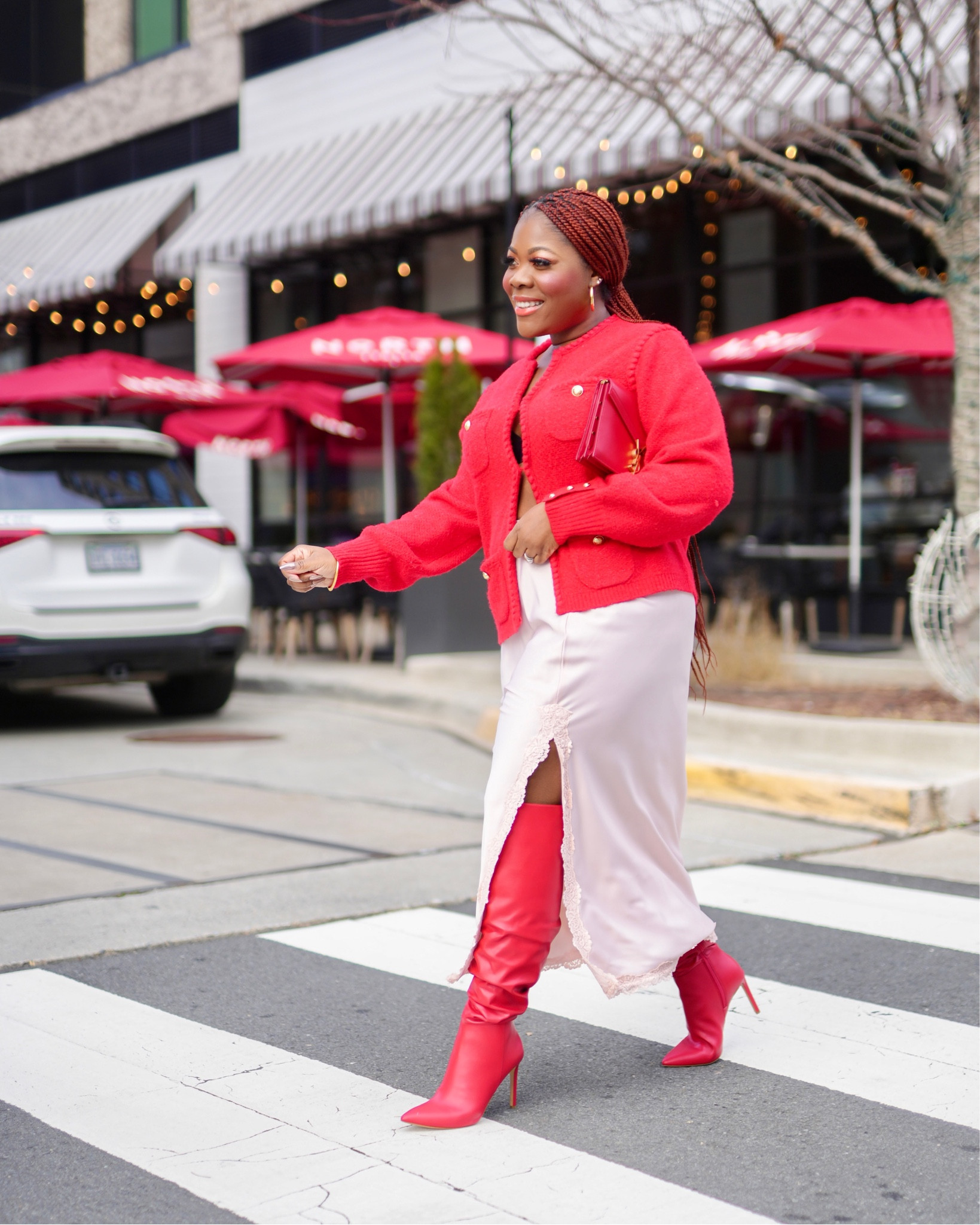 Valentine’s Day outfit , slip skirt outfit , red outfit 

#LTKmidsize #LTKfindsunder50 #LTKSeasonal