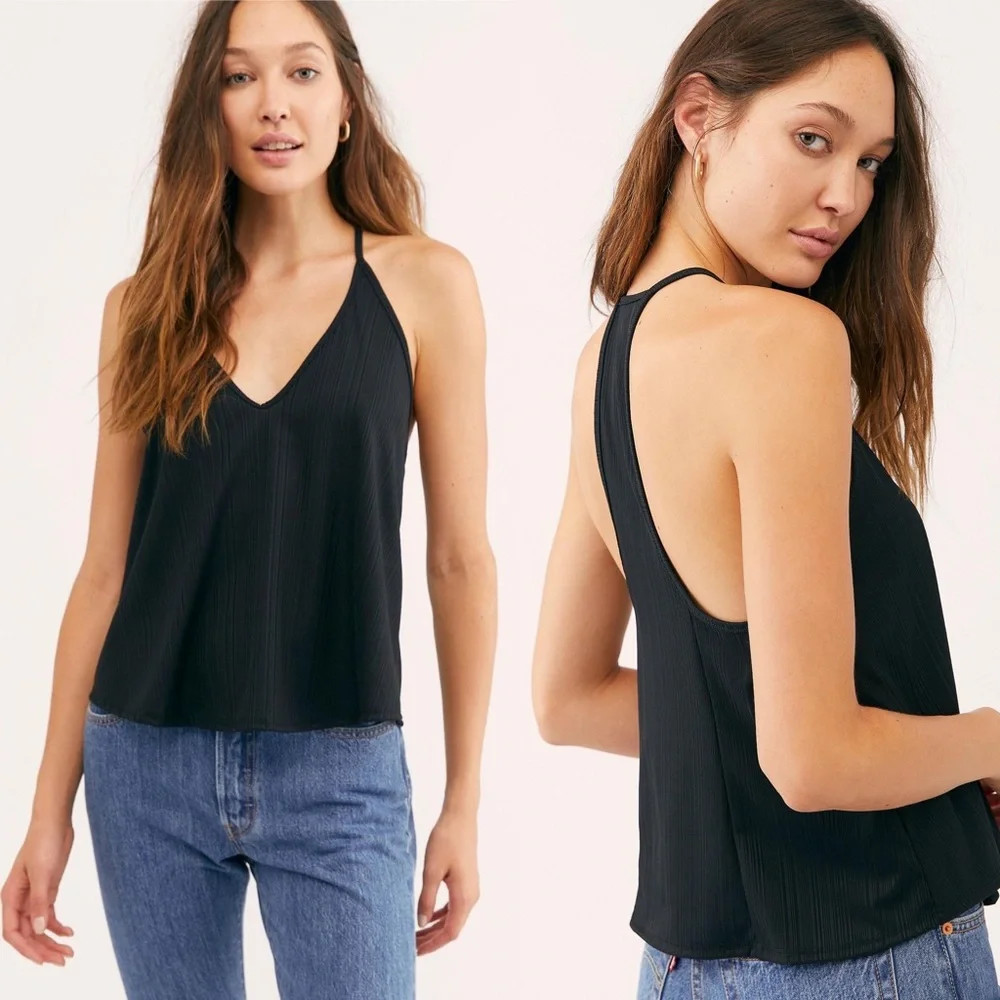Free People Slinky Slinky Tank in Black | Poshmark