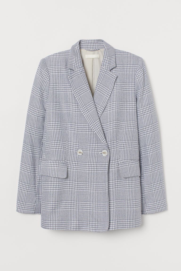 H & M - Double-breasted Blazer - Blue | H&M (US + CA)