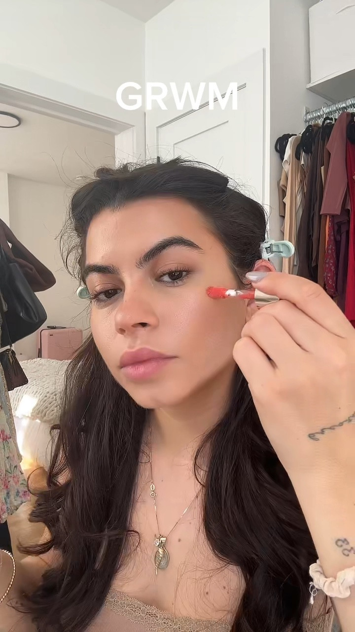 GRWM- natural glowy peach glam 

#LTKstyletip #LTKbeauty #LTKFind