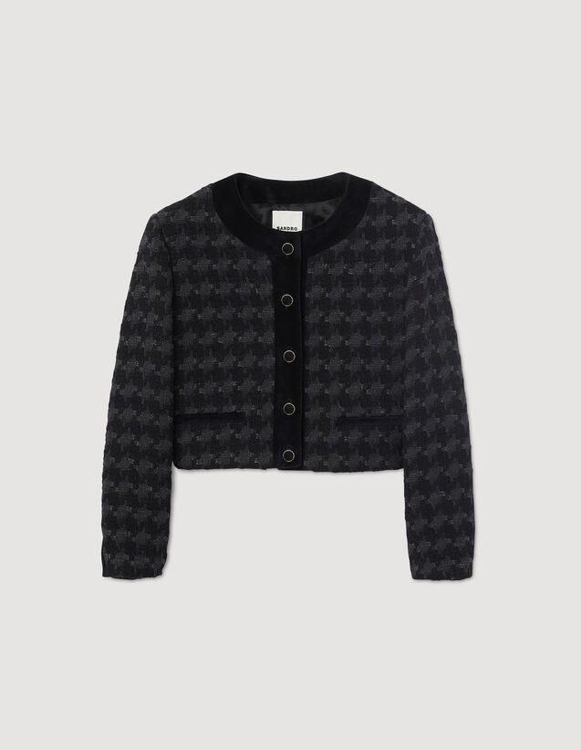 Short tweed jacket | Sandro-Paris US
