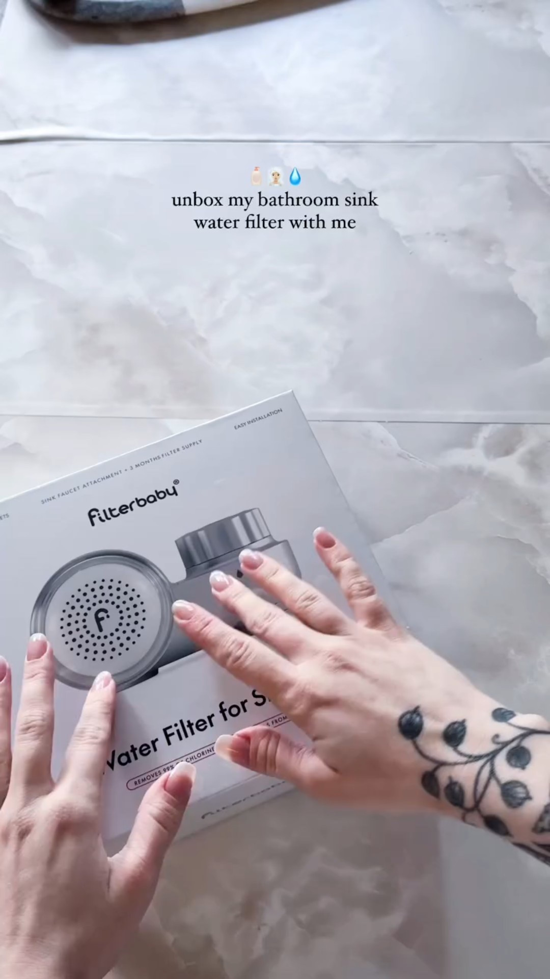 unboxing my latest renter-friendly upgrade for my skin— @thefilterbaby water filter 🧴🧖🏼‍♀️💧 it fits on any faucet and filters out all the bad stuff in your hard water that irritates your skin! I am so excited to see the difference it makes in my dry, acne-prone skin 🥹 

💬 do you wash your face with filtered water? 
#filterbaby #waterfilter #renterfriendly #renterfriendlyupgrades #skincareroutine #bathroomaccessories #clearskinessentials #acnetips #faucetfilter #skincaretools #beautyhacks #skincarehacks #skincarethatworks #amazonbeauty #amazonfinds

#LTKHome #LTKBeauty #LTKFindsUnder100