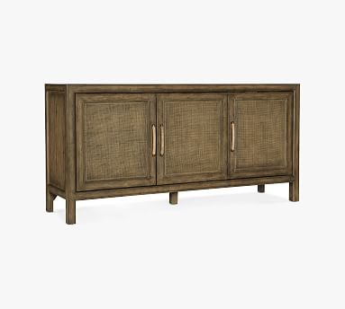 Anders 64.5&quot; Cane Media Console | Pottery Barn (US)