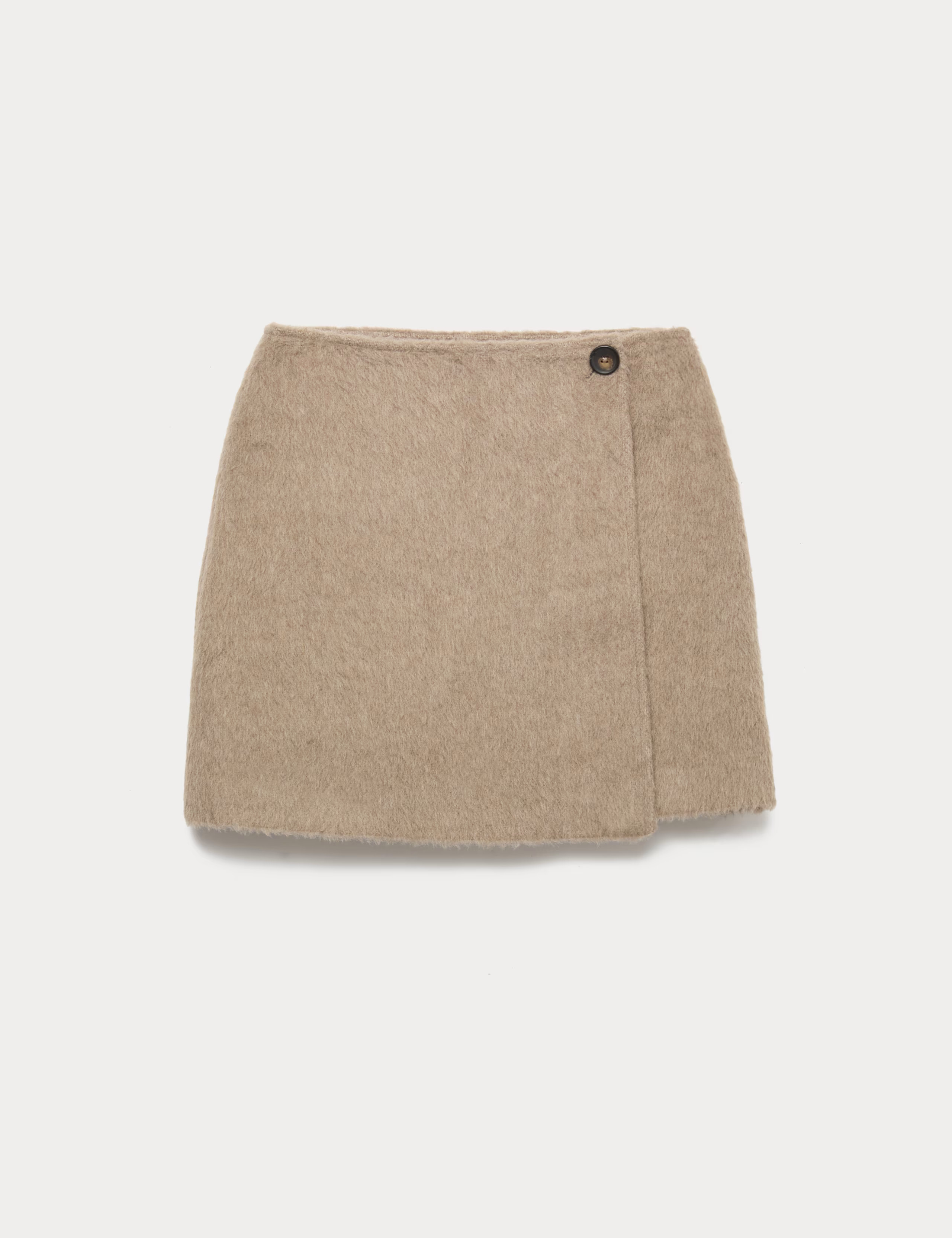 Brushed Mini Wrap Skirt with Wool | Marks & Spencer (UK)