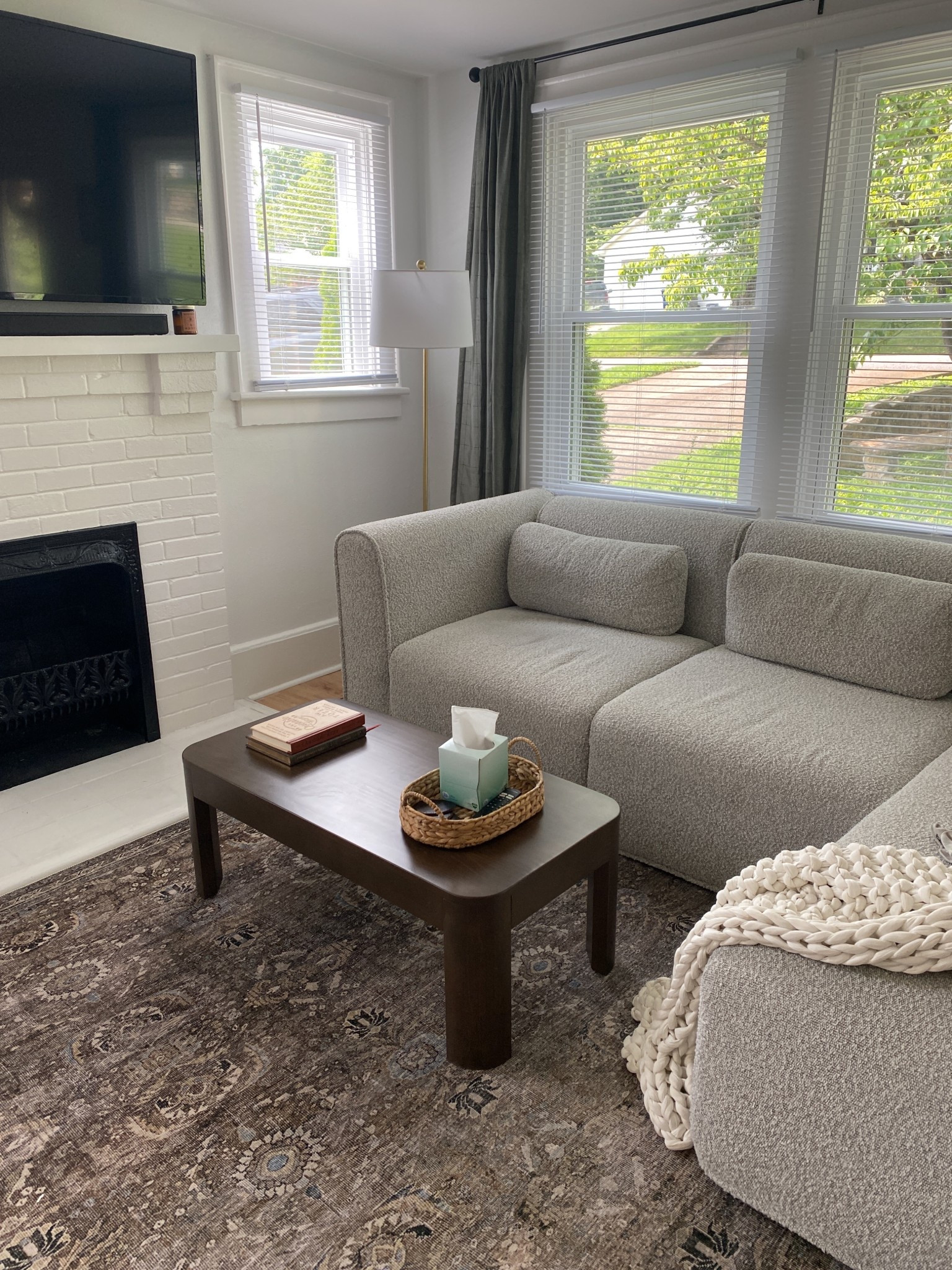 LOVE our new coffee table. Nowww I just need to finish styling it because the tissue box isn’t really the vibe. 

#LTKSaleAlert #LTKHome