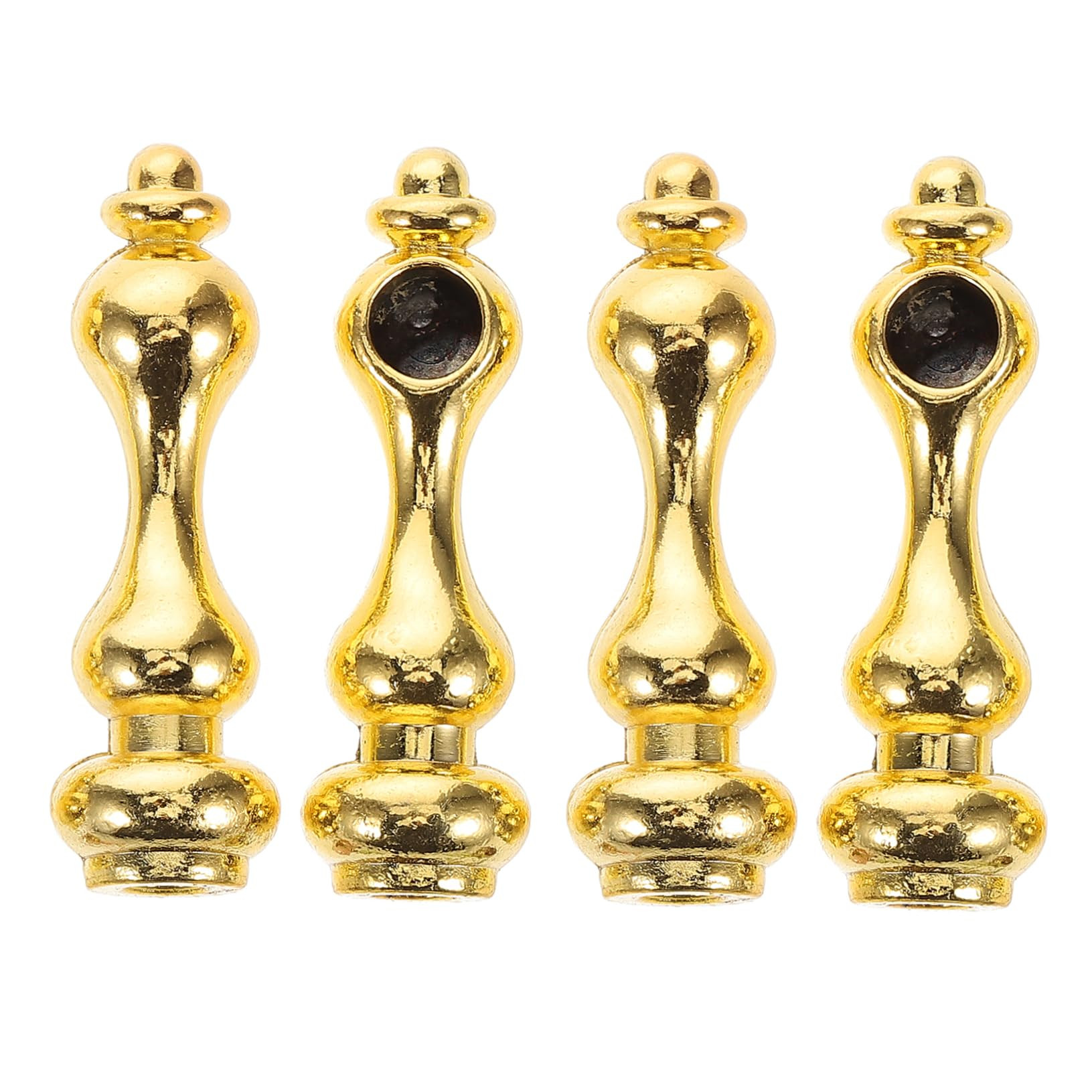 Garneck 4Pcs Metal Post End Cap for Glass Railing Decorative Connector for Furniture Wine Cabinet... | Amazon (US)