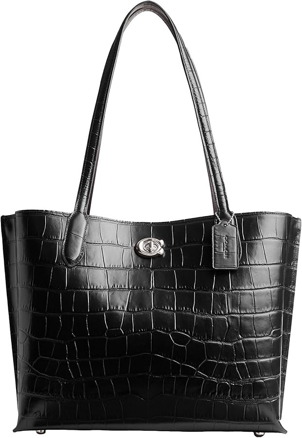 Coach Women's Embossed Croc Willow Tote | Amazon (US)