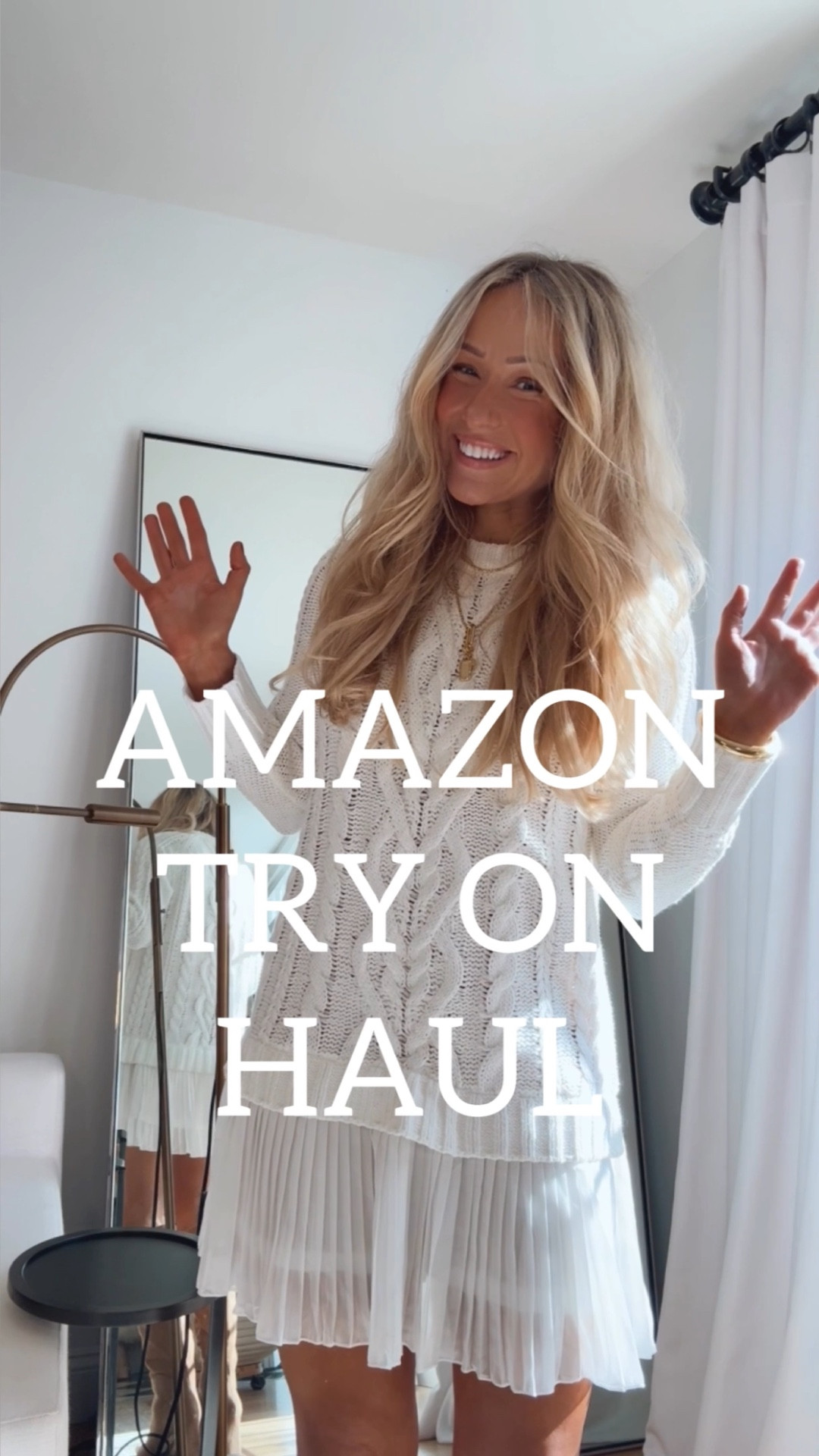 Amazon fashion 🍂Sizing info⬇️:
-Burgundy sweater dress: small
-Pink sweater skirt set: medium
-Light beige midi coat: medium
-Long puffer vest: medium 
