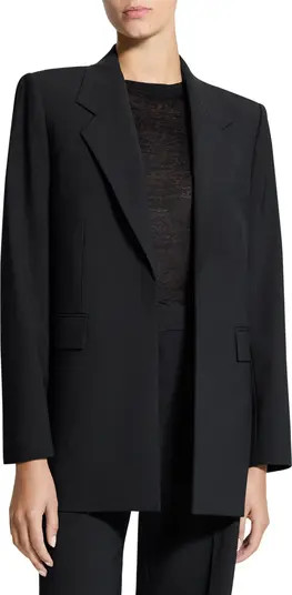 Rexlaxed Stretch Wool Open Blazer | Nordstrom