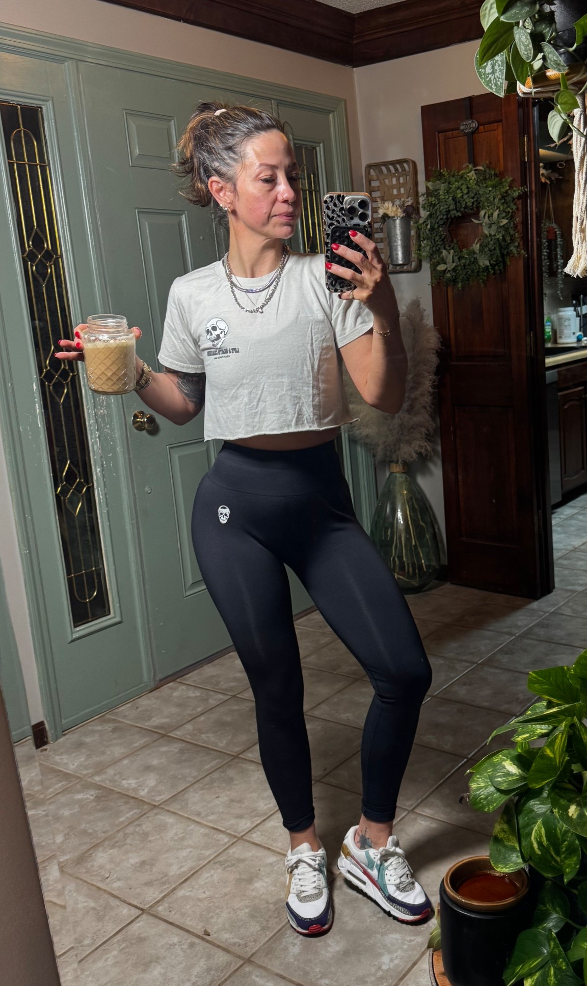 Gym mornings, coffee in hand, and a fit that actually works for real life. ☕️🖤
These high-waisted leggings are that perfect mix of supportive, sculpting, and comfortable enough to wear way beyond your workout. Paired with a cropped tee and sneakers for an effortless athleisure look that works for lifting, errands, or running into the salon.

Because let’s be honest… if it’s not comfortable, flattering, and easy to throw on, I’m probably not wearing it.

Linked my leggings, tee, and sneakers in LTK.

#LTKFitness #LTKActive #LTKAthleisure #GymStyle #FitnessLifestyle #MomFitness #StrongWomen #GymOutfit #LeggingsStyle #EverydayAthleisure #ProteinCoffee #LTKFinds #CasualStyle

#LTKActive #LTKOver40 #LTKfitnessgoals