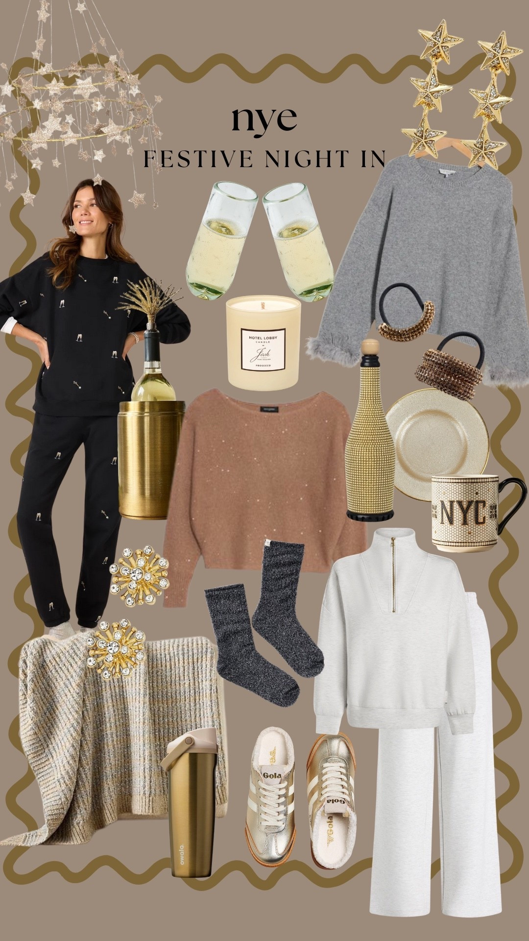 NYE, but staying in ✨ Soft knits, comfy layers, a little sparkle, and all the cozy details—perfect for a festive night at home with champagne, candles, and good company 🥂

new years eve outfits

#LTKHoliday #LTKOver40 #LTKSeasonal