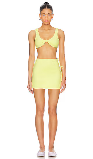 Delilah Terry Skirt Set in Yellow | Revolve Clothing (Global)
