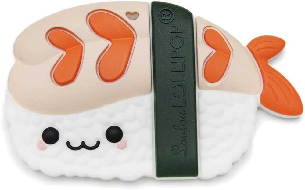 Loulou Lollipop Silicone Teether for Teething Baby Boy and Girl - EBI Sushi | Amazon (US)