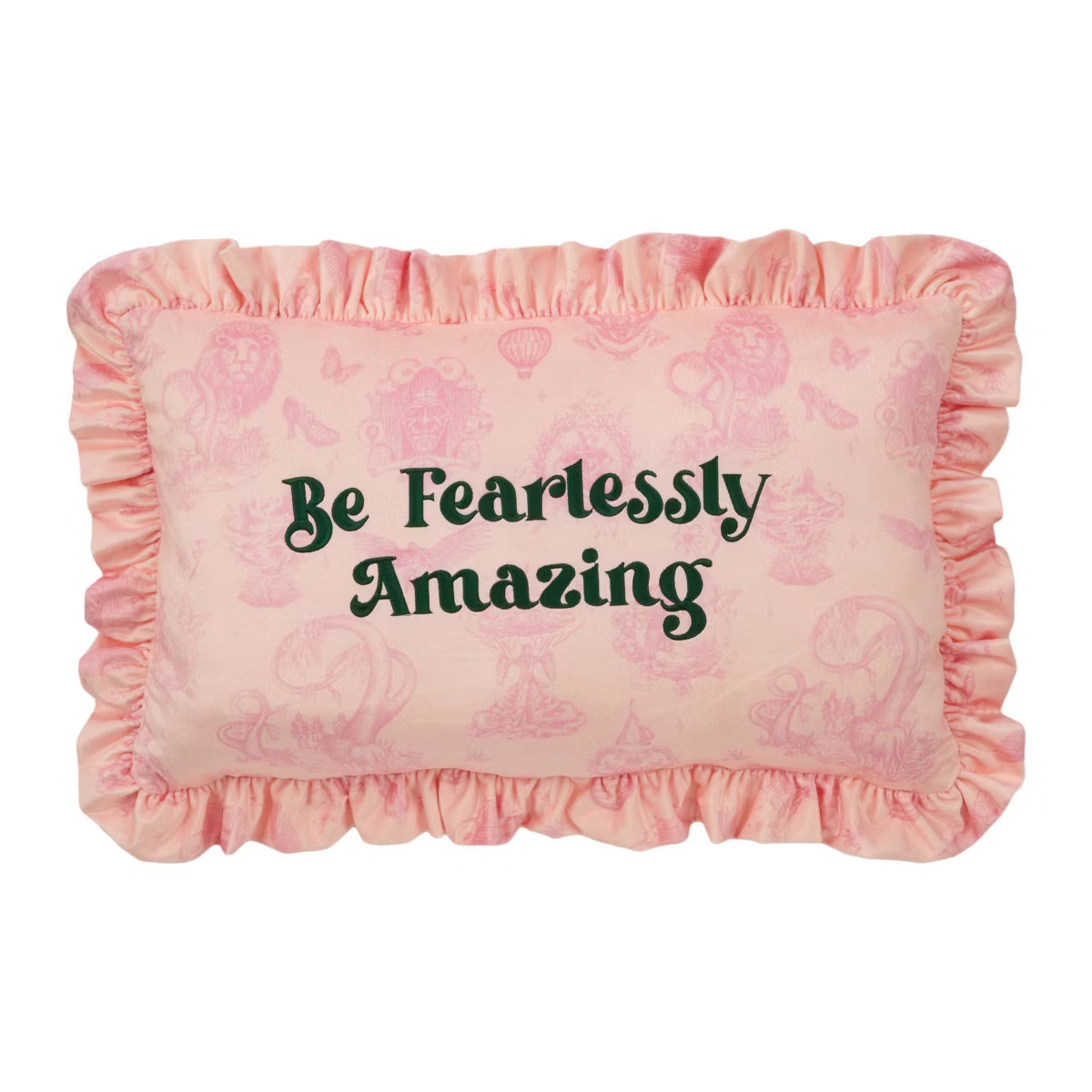 Wicked: For Good x Katie Kime 'Be Fearlessly Amazing' Rectangle Throw Pillow Pink | Target