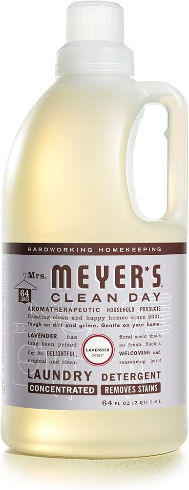 MRS. MEYER'S CLEAN DAY Liquid Laundry Detergent, Biodegradable Formula Infused with Essential Oil... | Amazon (US)