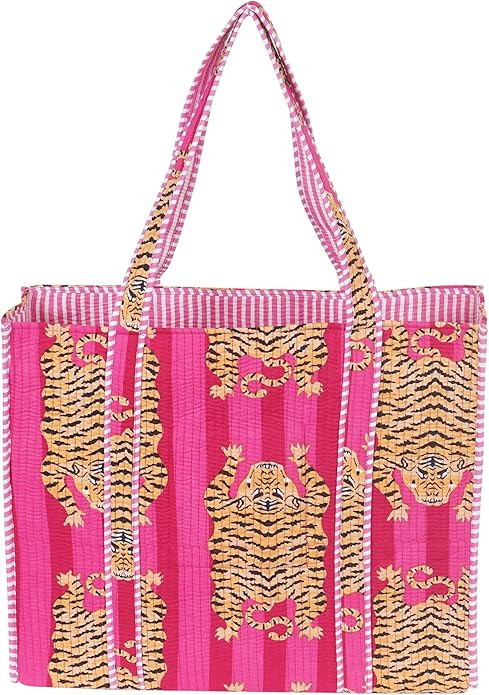 Marubhumi Women Lightweight Travel Bag Purse Cotton Shoulder Tote Bag For Shopping Grocery & Beac... | Amazon (US)