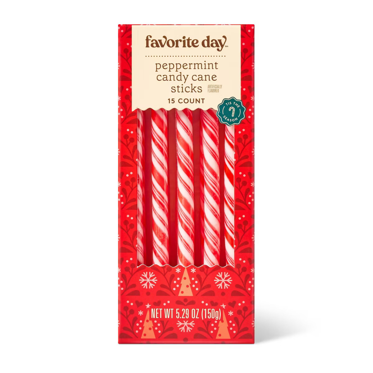 Peppermint Christmas Candy Cane Stirrers - 5.29oz - Favorite Day™ | Target