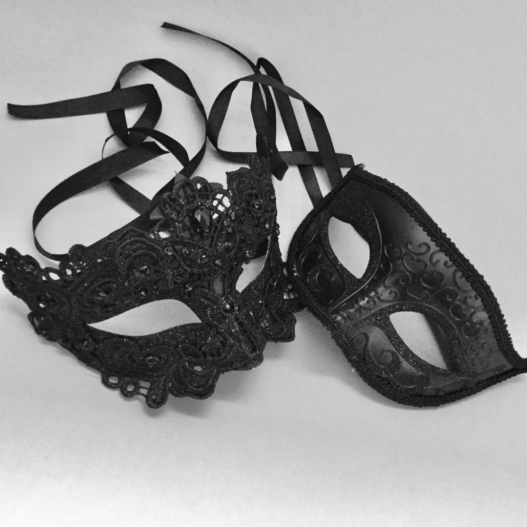 Black Lace Masquerade Ball Eye Mask for Men and Women - Etsy | Etsy (US)