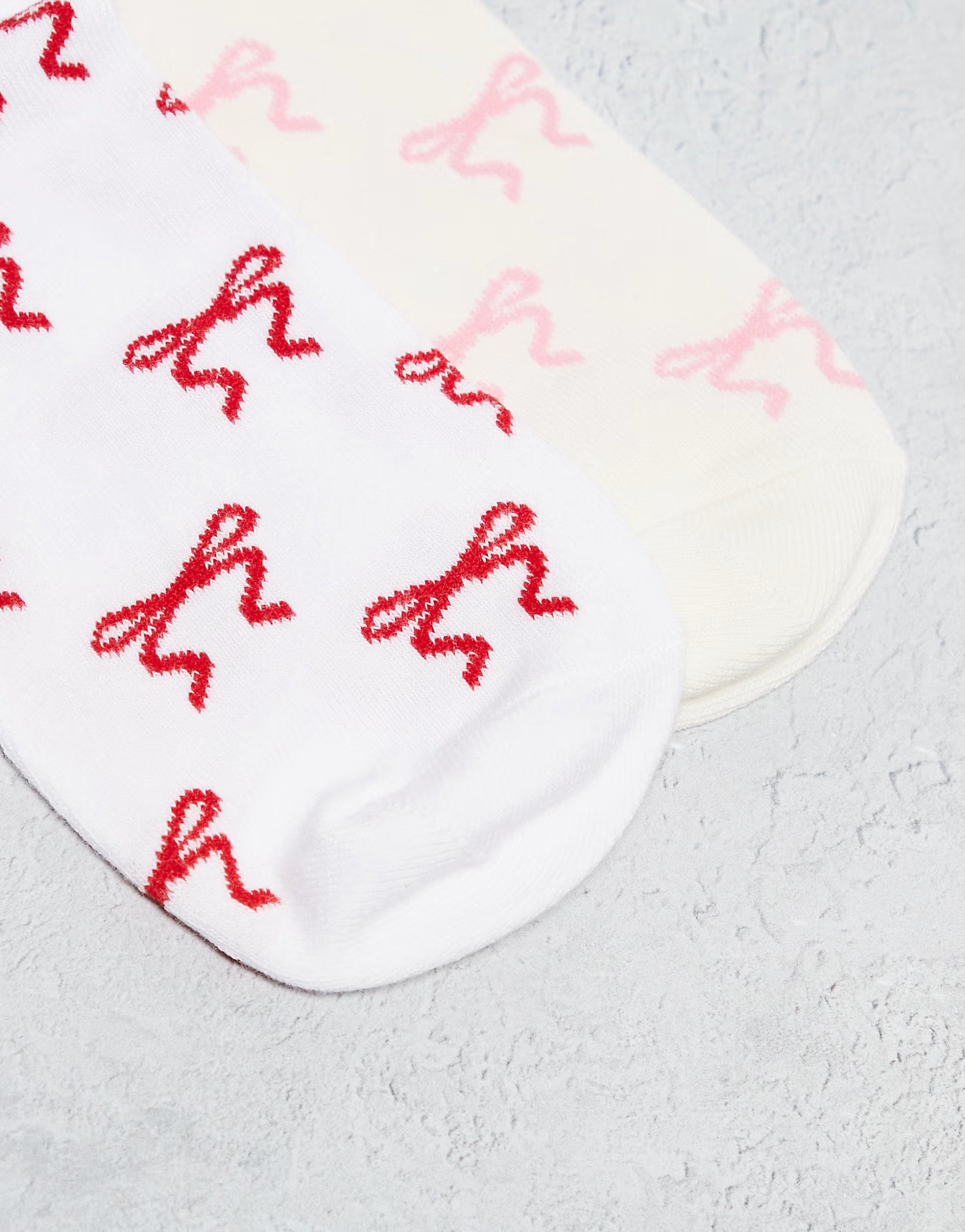 Cotton On crew sock 2 pack in pink red bow | ASOS | ASOS (Global)