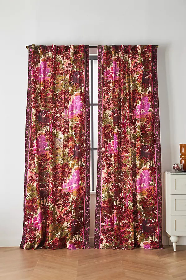 Vienne Velvet Curtain | Anthropologie (US)
