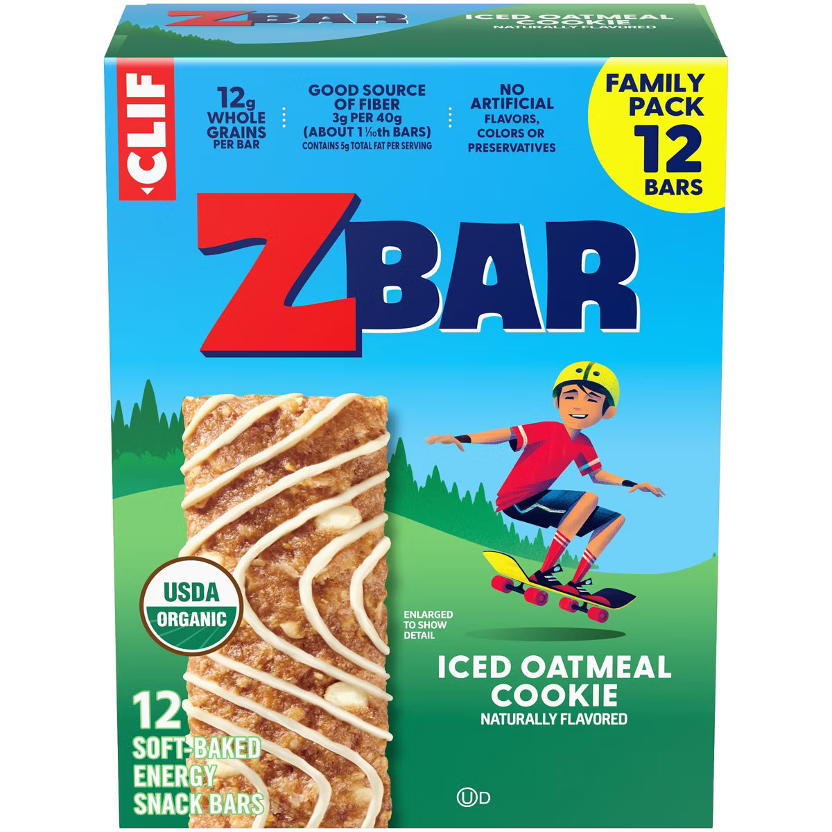 Zbar Iced Oatmeal Cookie Granola Bar Organic - 15.24oz/12pk | Target