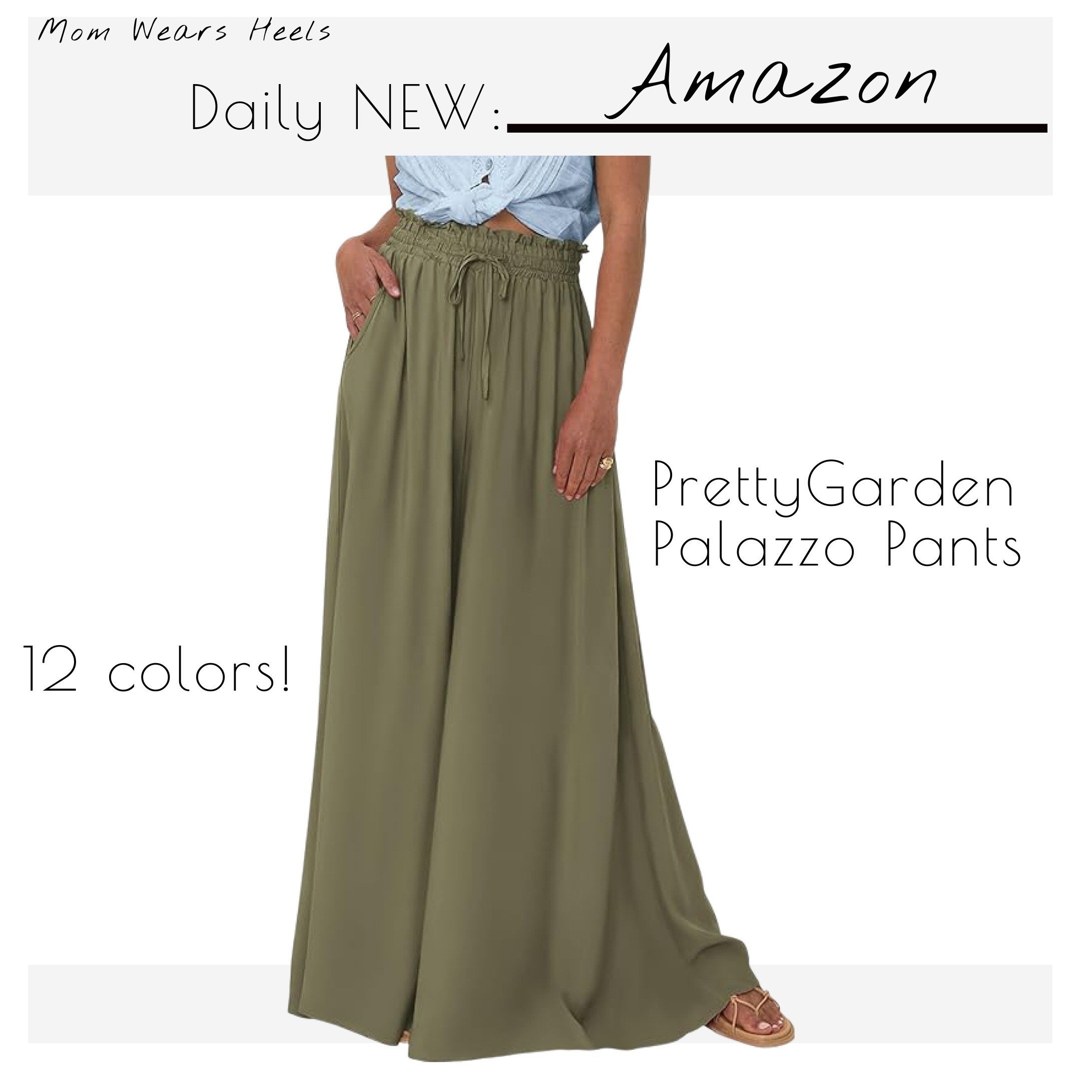 Daily NEW: Amazon These oversized palazzo pants are so cute! 12 colors!

#LTKSeasonal #LTKStyleTip #LTKMidsize