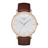 Tissot Mens Everytime 316L Stainless Steel case with Rose Gold PVD Coating Swiss Quartz Watch, Br... | Amazon (US)