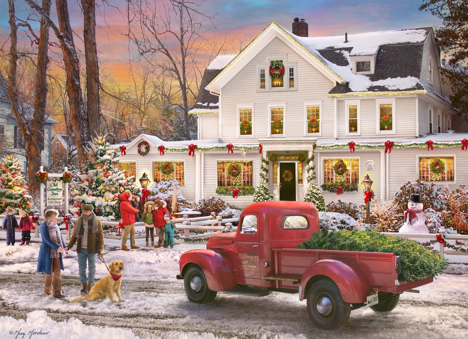 Jigsaw Puzzle Advent Calendar 1000 Pieces - The Inn at Christmas by Vermont Christmas Company - 1... | Amazon (US)