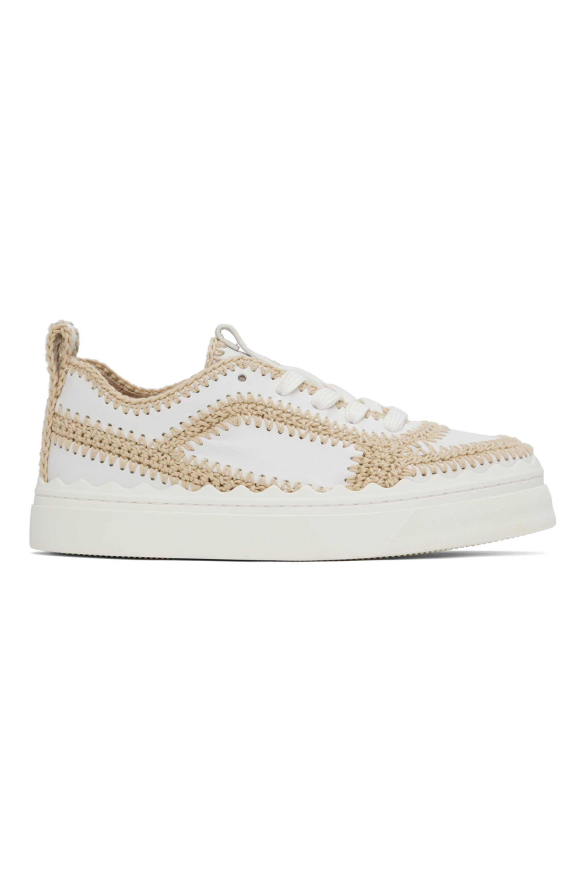 White Lauren Sneakers | SSENSE