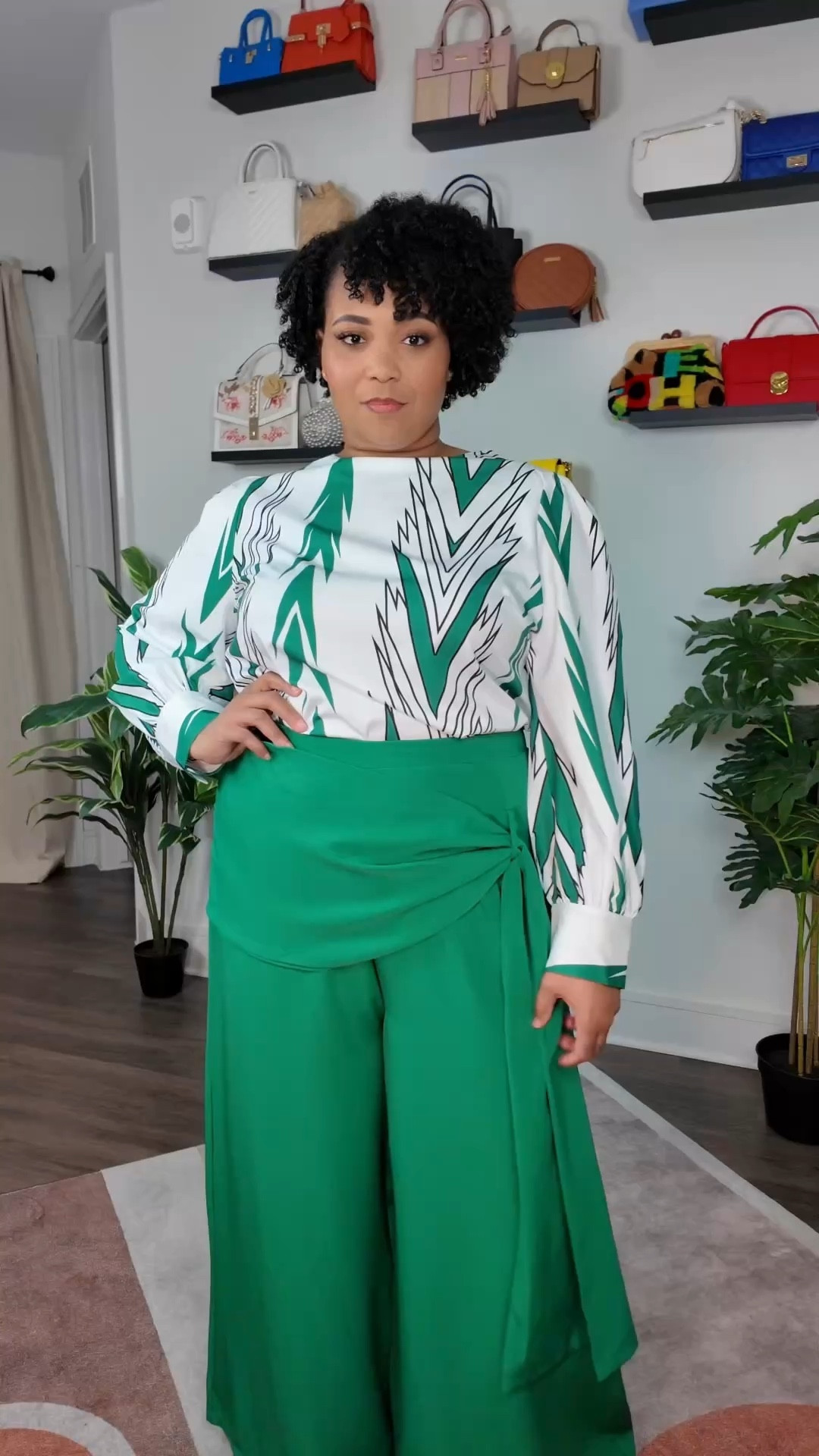 Plus Size Green Wide Leg Pants Outfit

#LTKPlusSize #LTKWorkwear