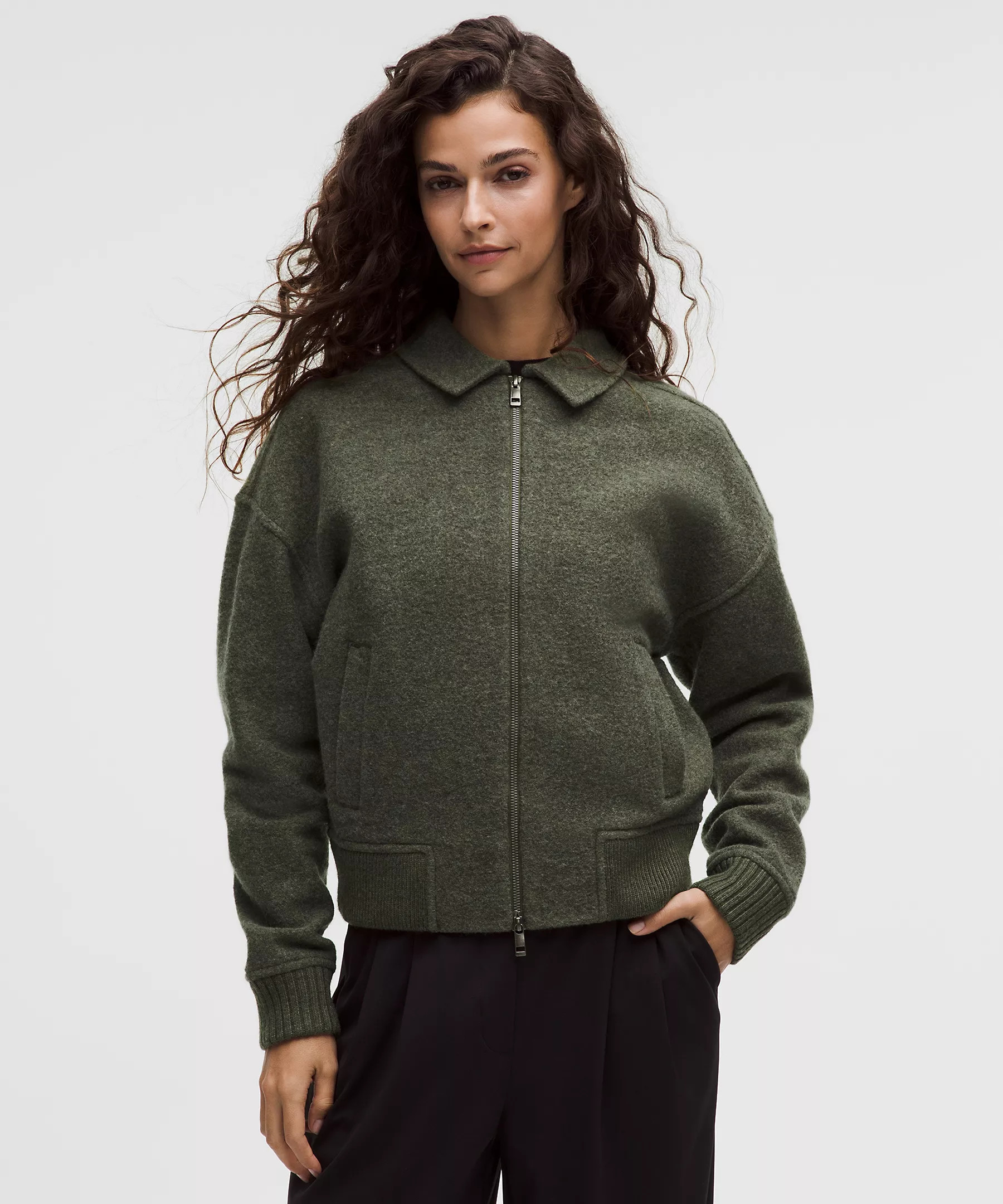 Wool-Blend Collared Jacket | Lululemon (US)