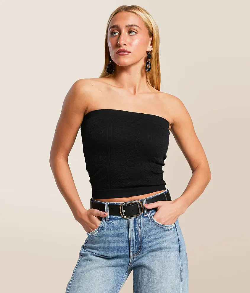 Textured Seamless Stretch Tube Top | Buckle