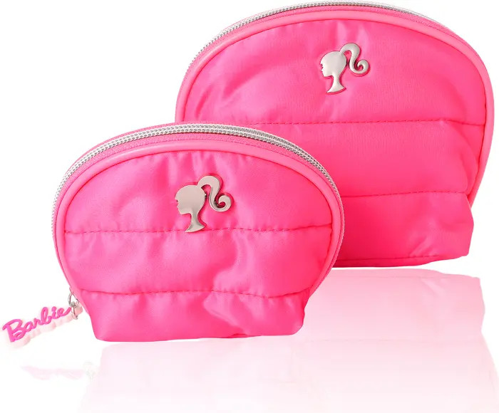 Pink Quilted Makeup Bag Set, Large and Small | Nordstrom