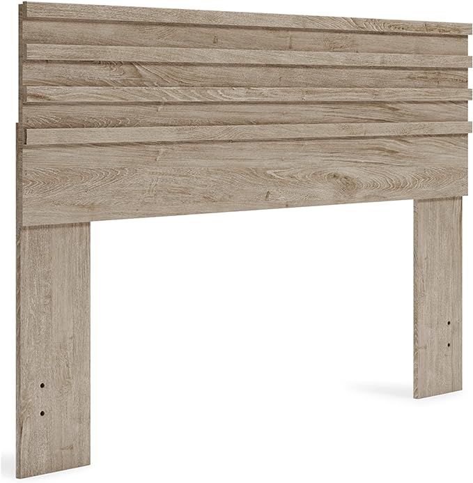 Signature Design by Ashley Oliah Contemporary Panel Headboard ONLY, Queen, Natural Wood Grain | Amazon (US)