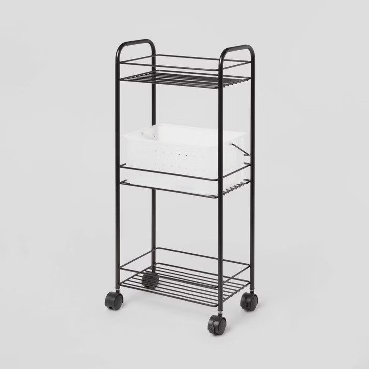 Metal Shower Caddy Tower Black - Room Essentials™ | Target
