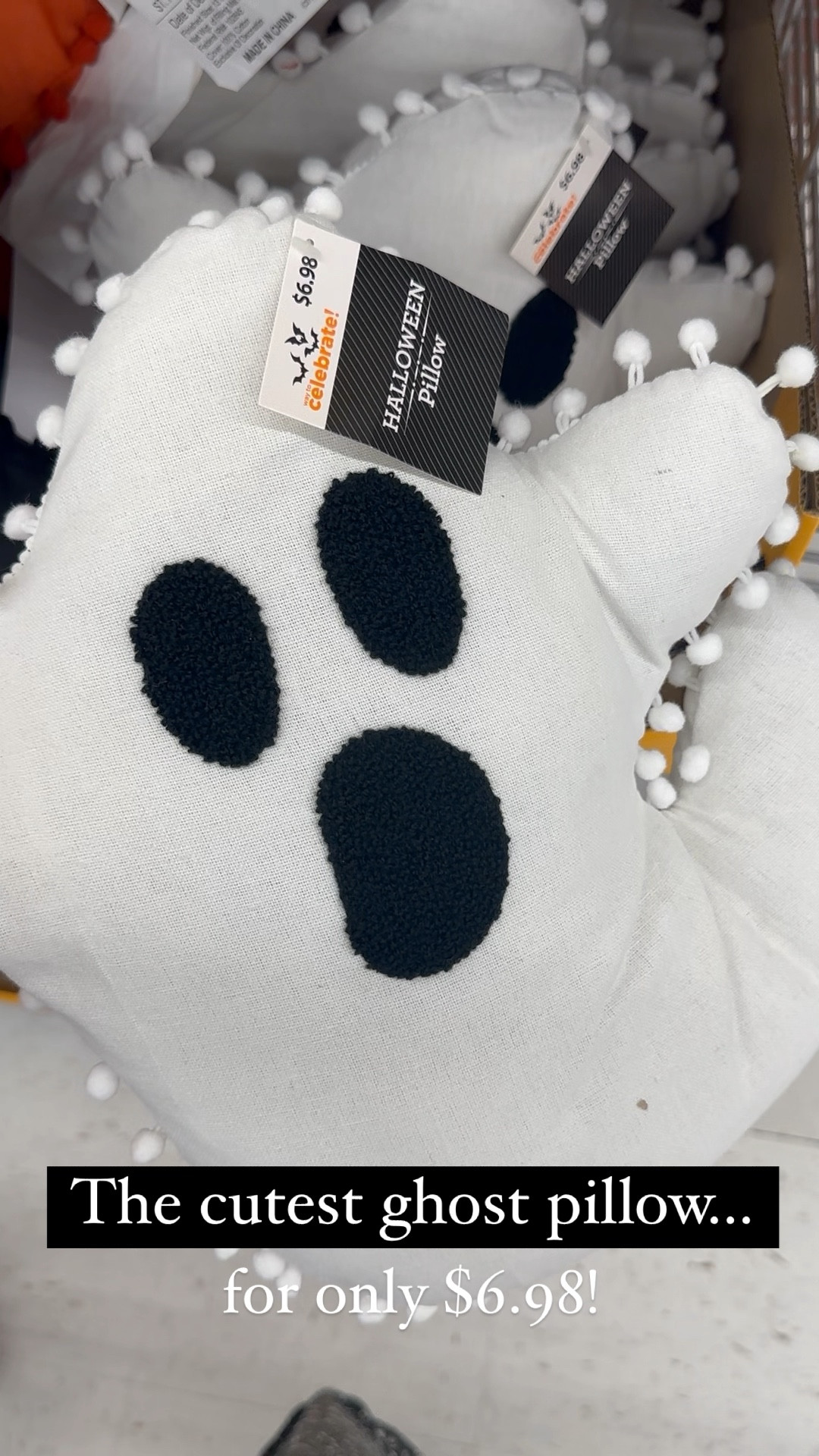The cutest ghost pillow from Walmart for only $6.98! #halloween #halloweendecor

#LTKSeasonal #LTKhome #LTKitbag