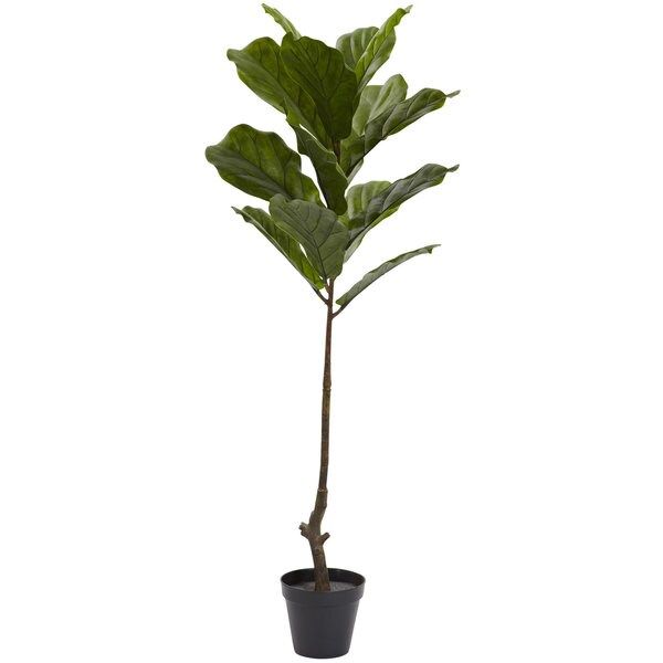 4-foot Fiddle Leaf Tree UV Resistant (Indoor/Outdoor) | Bed Bath & Beyond