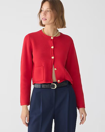 Emilie patch-pocket sweater lady jacket | J. Crew US