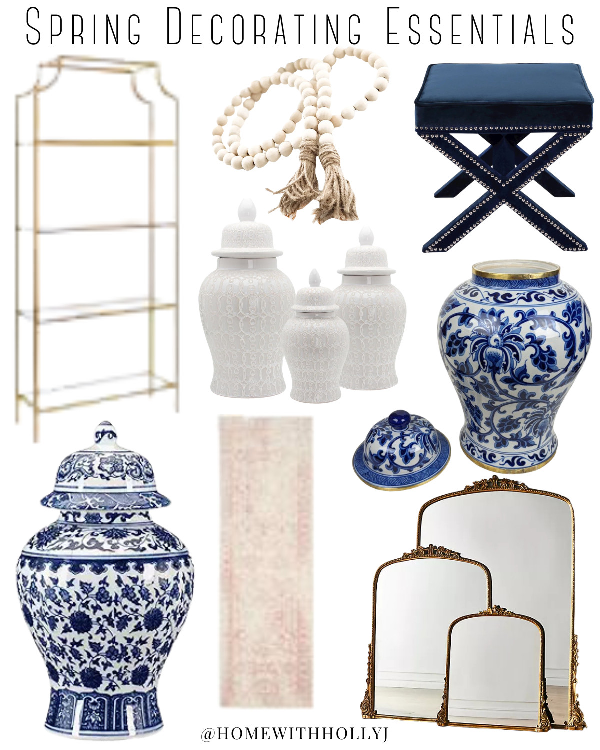 Refresh your home for the season with these Spring Decorating Essentials inspired by Home with Holly J. Think faux blossom stems, light neutral textures, fresh greenery, and timeless home accents that instantly brighten any space. These simple decor pieces help create a fresh spring home aesthetic without a full redesign.

✨ Tap the collage to shop the spring decor pieces and recreate the look in your own home.

#SpringDecor #SpringHomeDecor  #HomeDecorIdeas #SeasonalDecor #SpringStyling #LTKHome #HomeWithHollyJ #ShopTheLook 

 #LTKmomlife #LTKSeasonal #LTKHome