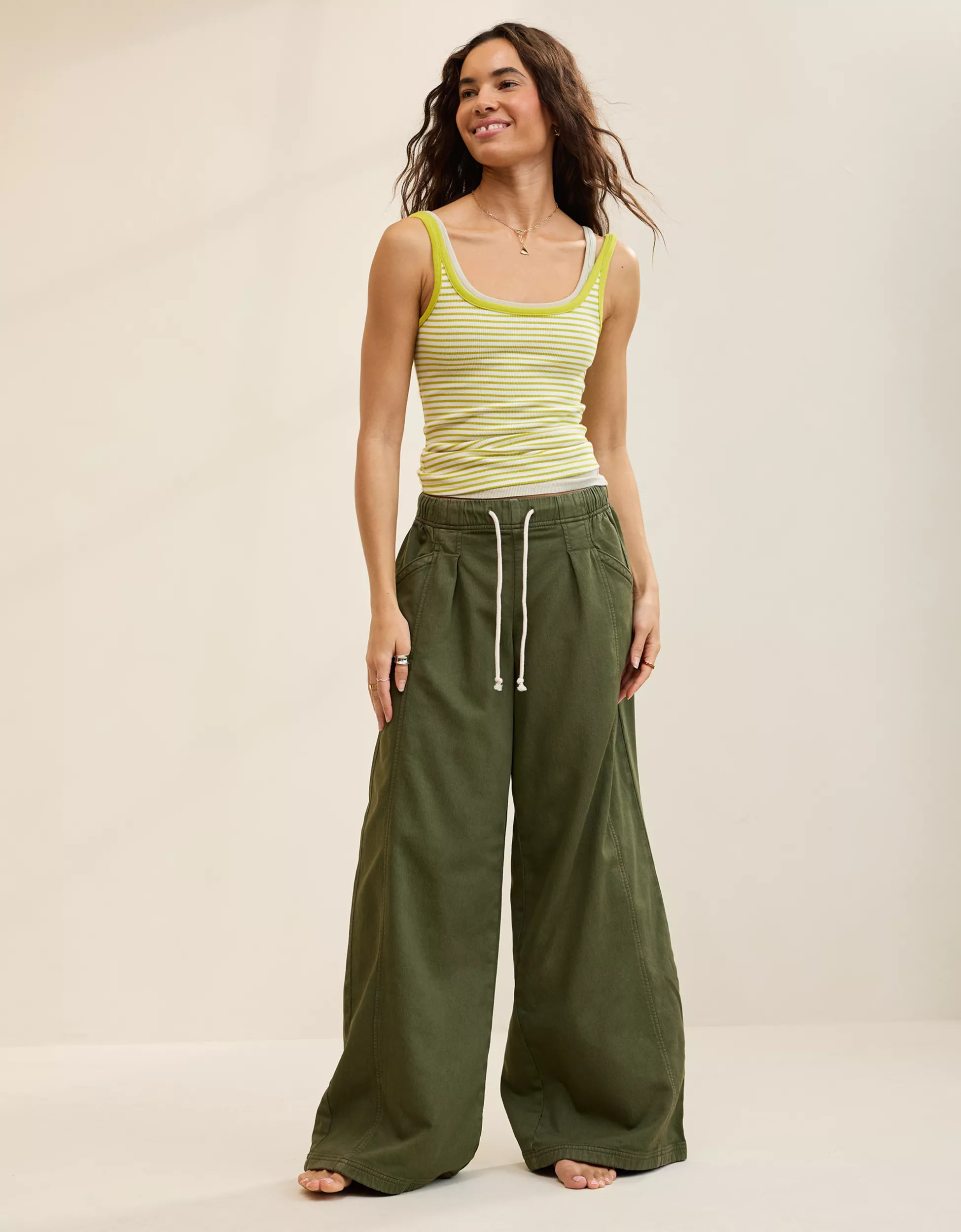 Aerie Daydream Denim Stretch Trouser | American Eagle Outfitters (US & CA)