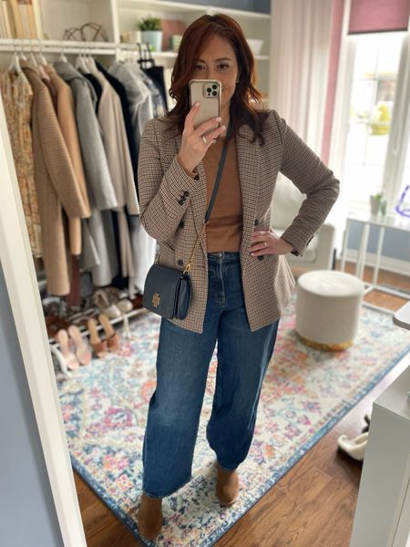 Another easy teacher ootd that transitions to client meetings easily.  If you’re looking to try out wide leg jeans these budget friendly pair fit beautifully and you will love the wash as it can be dressed up or down! 

Work outfit, jeans, winter outfit 

#LTKover40 #LTKfindsunder50 #LTKmidsize