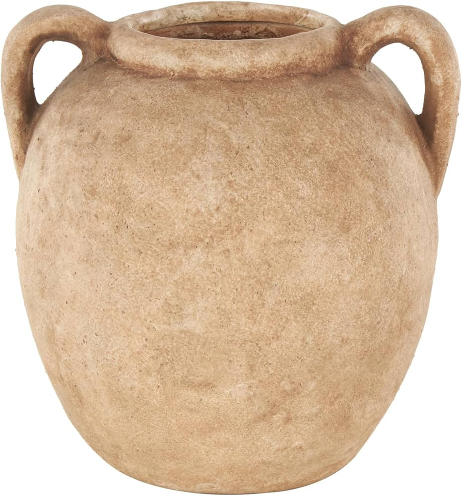 Deco 79 Ceramic Decorative Vase Antique Style Textured Centerpiece Vases with Handles, Flower Vas... | Amazon (US)