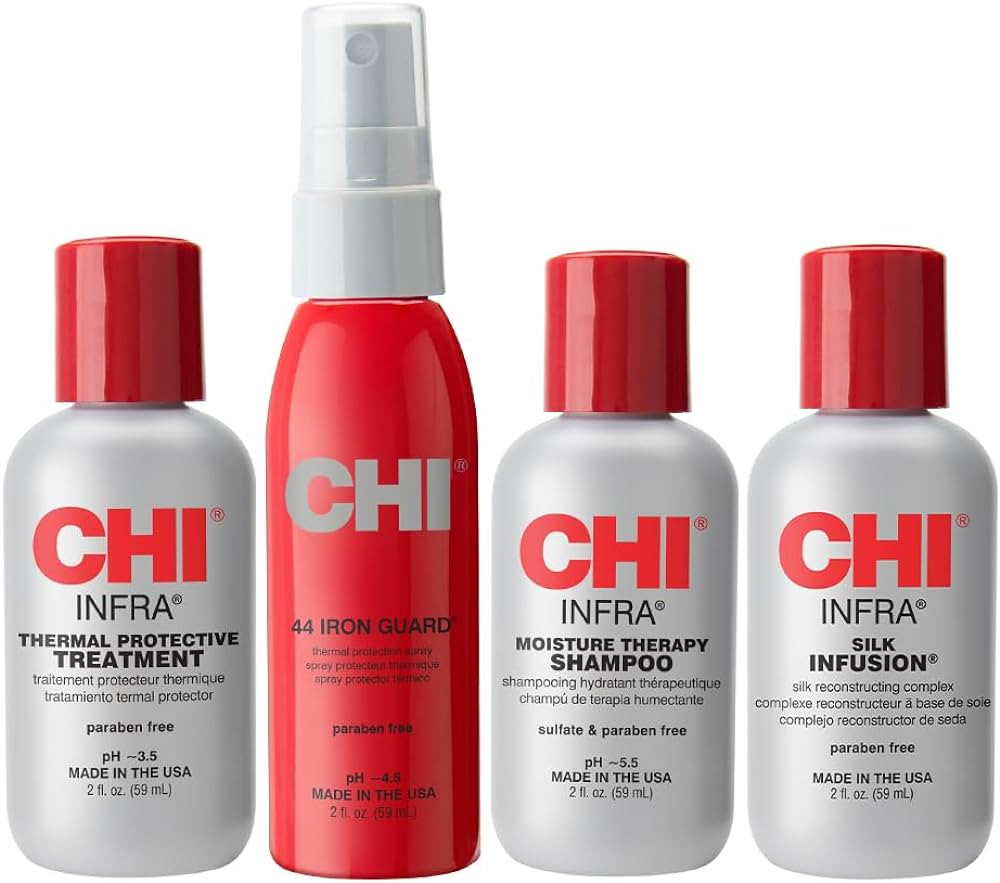 CHI Infra The Essentials Kit, Includes Infra Shampoo, 44 Iron Guard, Treatment & Silk Infusion, S... | Amazon (US)
